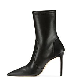 Stuart 100 Stretch Bootie | Stuart Weitzman All Black Everything, Designer Boots, Top Trends, Stuart Weitzman, Ankle Booties, Trending Shoes, All Black, Bootie Boots, Stiletto Heels