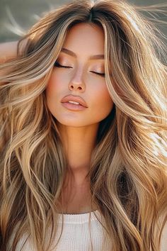 fall blonde hair, radiant look, enchanting shades Natural Golden Blonde Hair, Caramel Balayage Blonde, Full Hairstyles, Warm Golden Blonde Hair, Natural Golden Blonde, Heavenly Realm, Caramel Blonde Hair, Fall Blonde Hair Color, Warm Blonde Hair