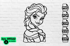 an image of princess aurora from disney's frozen world coloring page on a white brick wall