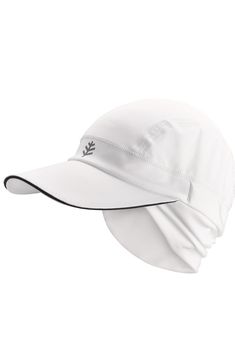 a white hat is shown on a white background