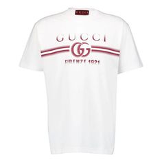 Gucci Print Cottin Jersey T-shirt 'White' 785345-XJGKJ-9541 Gucci Print, Limited Edition Sneakers, Apparel Shop, Sports Sneakers, Jersey T Shirt, Shirt White, Limited Edition, Gucci, Sports