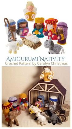 an amigurm nativity crochet pattern by caryn christmas book cover