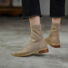 As low as $54.00 Beige Round Toe Martin Boots For Fall, Casual Mid-calf Platform Boots For Fall, Casual Wide Calf Martin Boots For Winter, Casual Martin Boots With Wide Calf For Winter, Casual Faux Leather Heeled Boots For Fall, Wide Calf Ankle Martin Boots For Winter, Winter Wide Calf Ankle Martin Boots, Casual Chelsea Boots With Pointed Toe For Fall, Casual High Ankle Heeled Boots For Fall