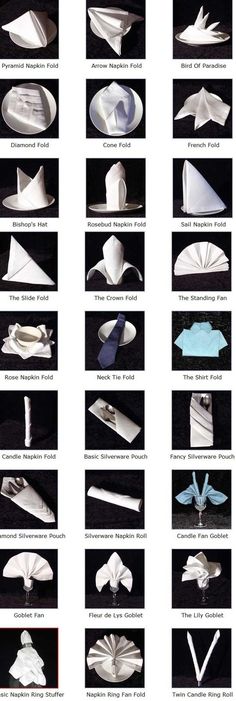 many different types of folded paper on a black surface with text below it that reads, how to fold an origami airplane