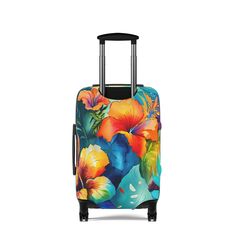 Introducing our More Watercolor Hibiscus Luggage Cover, the ultimate travel accessory for style-savvy adventurers like you! With its full-print fine art design, this cover not only protects your luggage from scratches and scuffs but also adds a touch of fabulousness to your travel ensemble. Featuring stunning watercolor hibiscus designs printed on both the front and back, our luggage cover ensures that you'll never mistakenly grab the wrong bag from the hectic baggage claim again. Say goodbye to Rectangular Travel Accessories With Luggage Sleeve For Vacation, Rectangular Luggage With Sleeve For Vacation, Multicolor Travel Accessories With Luggage Sleeve For Overnight Trips, Travel Accessories With Luggage Sleeve For Overnight Trips, Multicolor Cases With Luggage Sleeve For Trips, Multicolor Luggage With Sleeve For Trip, Hawaiian Floral Print Vacation Cover-up, Best Luggage, Baggage Claim