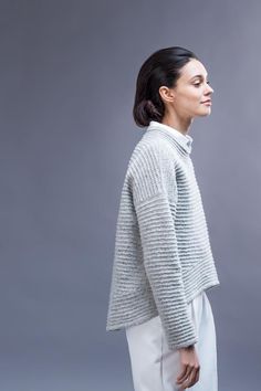 Koto Pullover | Knitting Pattern by Olga Buraya-Kefelian Pola Sweater, Purl Bee, Brooklyn Tweed, How To Purl Knit, Sweater Knitting Patterns, Sweater Pattern, Knitting Inspiration, Wool Yarn, Knit Patterns