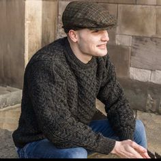 Exclusive To The Irish Store The Perfect Gift For Him 100% Merino Wool Hand Wash Pit To Pit Aprox 23” Length Aprox 27” Store Sweaters, Irish Style, Irish Fashion, Wool Sweater Men, Aran Sweater, Irish Men, Mens Clothes, Perfect Gift For Him, Sweaters Crewneck