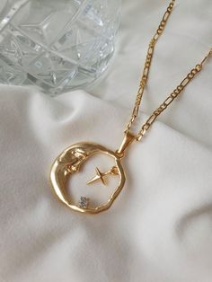 Star Celestial, 귀여운 음식 그림, North Star Necklace, Pendant Minimalist, Moon Jewelry, North Star