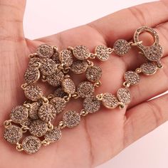 1 Necklace Pave Diamond Brass Necklace Chain - Brass - Necklace With Lock (Without Pendant) 26mmx15mm 16 Inches PD1788 ♠ This product (Diamond Necklace) we are selling without pendant♠ Measure approximately : Size: - Lobster- 26mmx15mm (Appprox) length: 16 Inches long Beads : 32 Beads Metal : Brass You will Get same Product as Pictured We are continuously adding new products in our store. So keep coming back to see more great deals on gems in our mart. Amazing quality at the best price around!!! Gold Metal Round Crystal Necklace, Gold Metal Crystal Necklace, Rose Gold Plated Round Necklace, Silver Plated Costume Jewelry Necklace, Costume Jewelry Plated Necklaces For Jewelry Making, Round Plated Costume Jewelry Necklaces, Diamond Necklace Silver, Chain Diamond, Brass Necklace