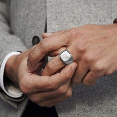 Len White Howlite Gravel Ring | In stock! | Lucleon Jewelry For Man, Ring Size Adjuster, Onyx Signet Ring, Ring Man, Red Carnelian, Signet Rings, Carnelian Stone, Black Onyx Stone, White Howlite