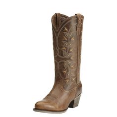 PRICES MAY VARY. WESTERN BOOTS: These cowgirl boots for women by Ariat combine style and comfort for your everyday wear. The scoured and distressed heel with a hand-nailed scoured and distressed leather outsole adds to the country design for an attractive look. ALL-DAY COMFORT AND BALANCE: These Ariat cowgirl boots are not only comfortable but even absorb foot pressure using ATS technology for the support that all women need throughout the day. ROUND TOE SHAPE: The round toe boots hold the foot Womens Ariat Boots, Ariat Cowgirl Boots, Womens Ariat, Pearl Boots, Riding Boots Fashion, Elegant Boots, Handcrafted Boots, Old World Style, Rounded Toe Boots