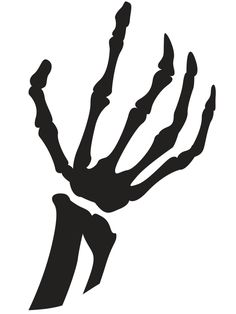 a black and white silhouette of a hand with claws