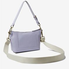 Madewell Crossbody Carabiner Sling Bag One Size Color - Distant Periwinkle New In Bag Chic Lavender Crossbody Shoulder Bag, Purple Sling Bag, Madewell Purse, Blue Nylon Crossbody Shoulder Bag, Everyday Nylon Shoulder Bag With Silver-tone Hardware, Daily Use Crossbody Shoulder Bag With Silver-tone Hardware, Madewell Bags, Crossover Bags, Convertible Crossbody Bag