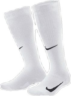 Casual White Knee-high Sports Socks, Nike White Sports Socks, Nike White Sporty Socks, Sporty White Knee-high Socks, Comfortable White Socks For Training, Casual White Socks For Sports Events, White Casual Socks For Sports Events, Calf Training, Soccer Socks