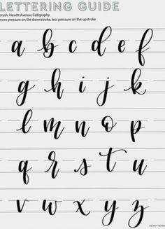 the cursive writing guide for beginners to learn how to write and use it