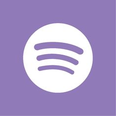 the spot music logo in purple and white on a purple background with an oval shape