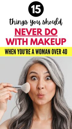 Unlock the secrets to age-defying makeup with our expert guide for women over 40. Learn the 15 makeup mistakes that could be aging you and the tips to look and feel your best. From eye makeup to foundation mishaps, we've got you covered. The right makeup routine can enhance your natural beauty and make you look younger but it starts with avoiding these mistakes. #MakeupOver40 #MakeupMistakes #EyeMakeupOver40 #MakeupTips Intimidating Eye Makeup, Middle Aged Makeup Over 40, Makeup For Women In 40s, Natural Makeup For Women In Their 40s, Eye Makeup For Brown Eyes Over 40, Eye Makeup Wrinkles, Makeup Routine For Aging Skin