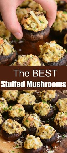 the best stuffed mushrooms recipe is easy to make and delicious enough for everyone to eat