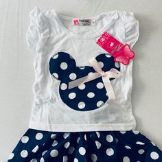 These Fun Exciting Little Gems Will Make Any Little Girls Dream As They Can Be Princess For A Day. Cute Blue School Sets, Playful Blue School Sets, Minnie Mouse Cotton Summer Sets, Summer Cotton Minnie Mouse Sets, Cute Minnie Mouse Summer Sets, Girls Boutique, Girls Dream, Matching Sets, Red Blue