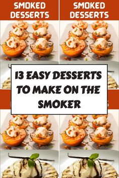 After a hearty grilled meal, what better way to finish it off than with smoker desserts? It is the perfect way to end a great night out! | desserts on smoker | electric smoker desserts | desserts made on a smoker | pellet smoker desserts | dessert on the smoker grill | traeger smoker recipes dessert Traeger Grill Dessert Recipes, Pellet Grill Desserts, Pellet Grill Dessert Recipes, Unique Smoker Recipes, Traeger Dessert Recipes, Traeger Dessert, Pit Boss Smoker Recipes, Smoker Dessert Recipes, Smoked Desserts