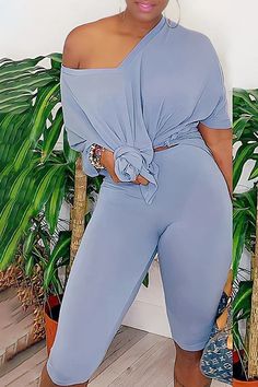 Spring Solid Color V-neck Sets, Casual V-neck Sets For Spring, Trendy Stretch V-neck Sets, Solid V-neck Summer Sets, Solid Color V-neck Top For Loungewear, Solid Color V-neck Loungewear Top, Natural Hair Short Cuts, Color Fabric, Batwing Sleeve