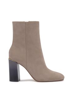 Jordyn Bootie Modern Heeled Boots With Contrasting Heel Counter For Fall, Modern Heeled Boots With Contrasting Heel For Fall, Suede Boots With Sculpted Heel For Work, Suede Boots With Stacked Heel For Work, Suede Block Heel Boots For Work, Spring Workwear Heeled Boots With Suede Lining, Modern Suede Ankle Boots, Modern Suede Heeled Boots For Fall, Suede Lined Block Heel Work Boots