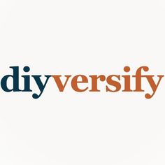 the word diyversity is written in orange and blue on a white background