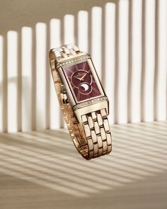 Pink Gold Bracelet, Jaeger Lecoultre Reverso, Jaeger Lecoultre Watches, Small Case, Gem Diamonds, Jaeger Lecoultre, Watch Women, Rose Gold Case, Two Faces