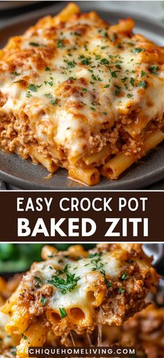 This Crock Pot Baked Ziti is the easiest way to enjoy a classic comfort dish! With layers of pasta, rich marinara, creamy cheese, and plenty of flavour, it’s a set-it-and-forget-it dinner everyone will love.