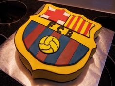 a cake that is shaped like a soccer ball