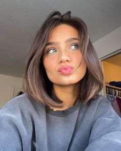 grace brinkly on Instagram: “all hail the revlon brush” Grace Brinkly, Revlon Brush, Short Brown Hair, Photo Insta, Haircut And Color, Short Hair Haircuts, Beauty Hair, Aesthetic Hair