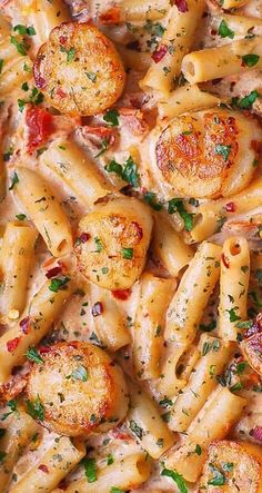 closeup of pasta with shells and cheese on it in a dish that is ready to be eaten