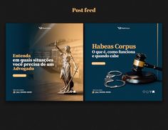 a website page with an image of a lady justice statue and a judge's gavel