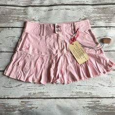 New With Tags! 100% Silk Da-Nang Skirt Surplus Vintage Color: Pink Size: M Style: Psg247 Machine Wash Cold With Wash Bag Short Cotton Flowy Skirt Bottoms, Pink Cotton Pleated Skirt Bottoms, Pink Skirted Bottoms With Pockets, Pink Pleated Cotton Skirt, Pink Short Skirt With Pockets, Short Pink Skirt With Pockets, Casual Pink Flared Skirt, Pink Flared Cotton Skirt, Pink Cotton Skirted Bottoms