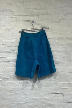 Sturdy blue suede high waisted shorts. Vintage/Used Size 5 22 in/56cm waist 7 1/2 in/19 cm inseam Lipstick Nails, Suede Shorts, Favorite Skincare Products, Bandana Scarf, Body Exfoliator, Vintage Shorts, Skin Care Essentials, Blue Suede, Blazer Dress