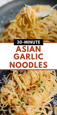 Short on time? Try Easy Asian Garlic Noodles - ready in just 15 minutes! A trending favorite that's perfect for busy weeknights. Garlic Noodles With Chicken, Garlic Noodles Asian, Asian Garlic Noodles Recipe, Noodles With Steak, Easy Garlic Noodles, Garlic Noodles With Shrimp, Noodles Instant Pot, Asian Garlic Noodles, Shrimp Asian