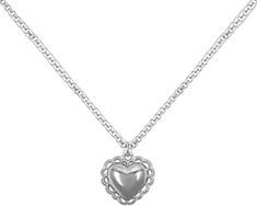 Elegant Sterling Silver Jewelry With Heart Beads, Dainty Adjustable Silver Heart Necklace, Dainty Silver Heart Necklace For Formal Occasions, Adjustable Heart Necklace For Wedding, Adjustable Silver Heart Jewelry, Classic Adjustable Jewelry With Heart Charm, Nickel-free Jewelry For Valentine's Day, Adjustable Dainty Silver Heart Necklace, Classic Metal Jewelry For Valentine's Day