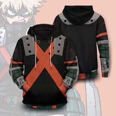 Bakugo Hoodie, My Hero Academia Katsuki Bakugo, Katsuki Bakugo, 3d Hoodie, Anime Outfits, My Hero, Unisex Design, Hoodie Sweatshirt, Hero Academia