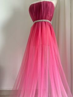 Pink Tulle Fabric For Summer Parties, Pink Sheer Tulle Fabric For Spring, Sheer Pink Tulle Fabric For Spring, Sheer Pink Tulle Fabric, Pink Tulle Fabric For Summer Wedding, Pink Tulle Fabric, Prop Photography, Ombre Prom Dresses, Latest Bridal Dresses