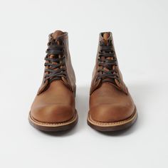 Crafted using the No. 8 last, the Blacksmith boot by Red Wing was originally designed to be worn in fields and workshops alike. Known as a brilliant all rounder, this boot features a ‘bump toe’ shape for superb freedom of movement, a puritan triple stitch, 3/4 Goodyear welt, and a Vibram 430 mini-lug outsole. Dull Gilt hooks and eyelets set the waxed laces in place for sturdiness, while a Nubuck oiled and waxed leather boasts durability and suppleness combined. So, for a boot which will be with The Blacksmith, Ankle Support, Red Wing, Goodyear Welt, Danner Mountain Light Boot, No 8, Freedom Of Movement, Red Wings, Clothing Co