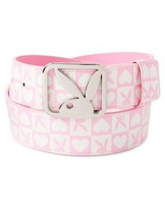 Be totally fashionable whenever you wear this Playboy pink and white belt! With its checkered design, this chic belt will elevate any outfit. Officially licensed Length: 44" Material: Polyurethane Care: Spot clean Imported 2000s Belt, Clubbing Shoes, Chic Belt, Monogram Tattoo, Spencers Gifts, Checkered Design, Black Checkered, Kawaii Accessories, Pink Girly Things