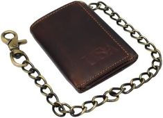 #Cazoro #Wallet #Biker #Leather #eBaySeller #Brown Leather Wallet With Chain, Rectangular, Rectangular Leather Wallet With Chain, Leather Chain Wallet Rectangular, Biker Wallet, Mens Wallet, Biker Leather, Stitching Leather, Trifold Wallet, Leather Belts