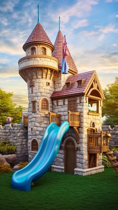 Craft a realm where every princess finds her throne. Explore DIY rustic playhouse designs that turn the outside into a wonderland of adventure and imagination for every child. Rustic Playhouse, Kids Play Houses, Kids Playset Outdoor, Outside Playhouse, Design Of House, Kids Play Set