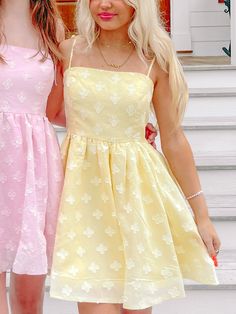 Yellow of Spades Babydoll Mini Dress | Sassy Shortcake | sassyshortcake.com Sassy Shortcake, White Ruffle Dress, Babydoll Mini Dress, Babydoll Dress, Yellow Dress, Ruffle Dress, Cute Dresses, Baby Dolls, Floral Pattern