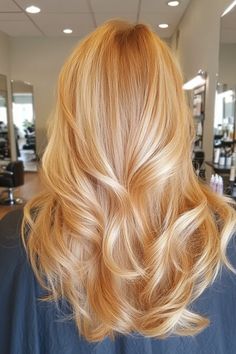 25+ Absolutely Stunning Honey Blonde Hair Ideas - Flo's Blog Strawberry Blonde Golden Hair, Shoulder Length Copper Blonde Hair, Long Strawberry Blonde Hair With Layers, Strawberry Blonde Gloss, Strawberry Blonde Long Hair, Sunshine Blonde Hair, Soft Golden Blonde Hair, Honey Wheat Blonde Hair, Honey Orange Hair