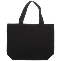 Reuse Black Woven Canvas Tote Bag over and over again while you are out shopping and road tripping. This small, durable tote bag is made of canvas and features a solid black color. It is completed with two strong handles on top, made of black belting trim. Personalize this blank canvas with your own choice of patches, buttons, rhinestones, fabric paint, and more and carry it with stylish pride!       Dimensions:          Length: 8 1/4" (13 1/2" Including Handles)       Width: 10 3/4"       Thick Black Rectangular Canvas Bag With Canvas Lining, Black Canvas Bags With Canvas Lining, Black Canvas Bag With Canvas Lining, Black Shopping Bag With Canvas Lining, Black Canvas Bag With Canvas Lining For Travel, Black Travel Canvas Bag With Canvas Lining, Black Canvas Bag For Travel With Canvas Lining, Black Canvas Bag For Travel, Black Cotton Shoulder Bag With Canvas Lining