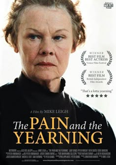 the movie poster for the film pain and the yearling, starring an older woman