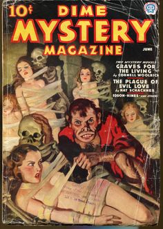 the cover to dime mystery magazine