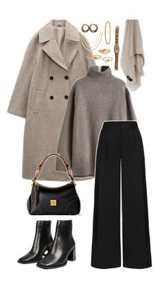 Classy Winter Outfits, Oufits Casual, Outfit Grid, Stylish Work Outfits, Casual Work Outfits, Looks Style, Lookbook Outfits, Fall Winter Outfits