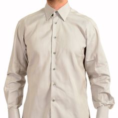 Gucci Men's Light Gray Long Sleeve Dress Shirt Us 15.75 It 40 Product Details Condition: New Without Tags “Store Sample Shirt” Retail Value: $485.00 This Is Authentic Gucci Men's Light Gray Long Sleeve Dress Shirt Sku: Bb-5153 Country/Region Of Manufacture Italy Material: 100% Cotton Chest: 23" Sleeves: 25" Shoulders: 20.25" Length: 33.25" Gucci Cotton Shirt For Work, Gucci Cotton Shirt For Workwear, Gucci Button-up Shirt For Spring, Gucci Spring Button-up Shirt, Designer Slim Fit Long Sleeve Dress Shirt, Spring Gucci Button-up Shirt, Gucci Tops For Work With Button Closure, Gucci Spread Collar Shirt For Work, Elegant Gucci Button-up Shirt